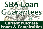 SBA Loan Guarantees: Current Purchase Issues and Complexities