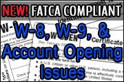 W-9, W-8BEN and W-8BEN-E New Updated Forms and Info