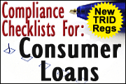 Compliance Checklists For Lenders